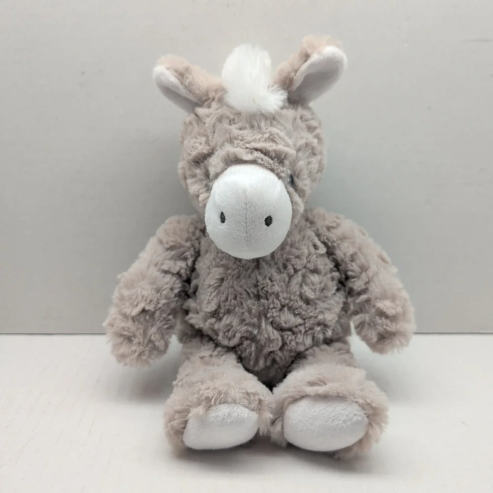 Carters Grey Donkey Plush Stuffed Animal White Mane Tail 67796 2019 11 Inch